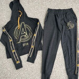 Marvel Avengers Charcoal and Gold Tracksuit